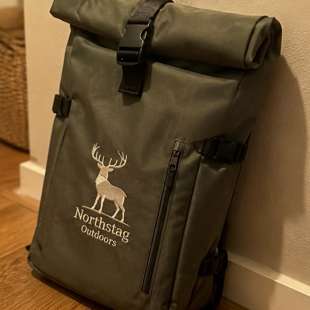 Backpacks with logo — customer photo