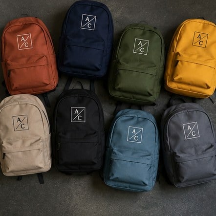Branded backpacks with logo