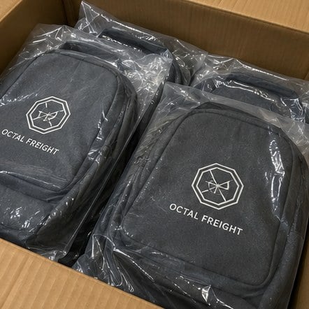 Promotional custom backpacks with company logo